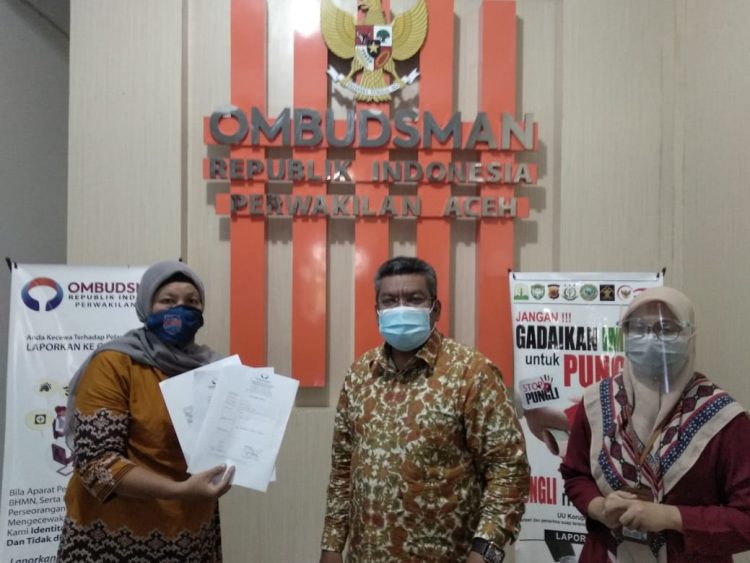 Ombudsman, Masih Ada Korban Yang Belum Dapatkan Rumah.  foto : Ombudsman aceh